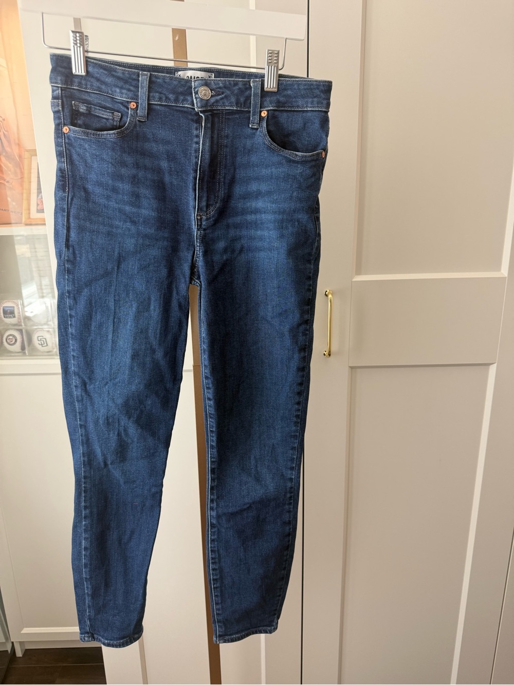 PAIGE Dark Hoxton Crop Jeans